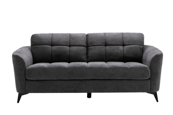 English Elm Carlotta Tufted Woven Fabric Sofa and Loveseat Set with Pocket Coil Support B2749S00145