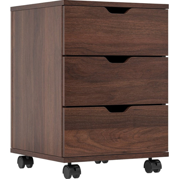 English Elm 3-drawer Rolling Wood File Cabinet with Locking Casters for Home Office Under Desk T3623P434200