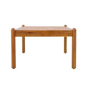 English Elm Outdoor Solid Acacia Slatted Coffee Table Patio Deck Low Profile Teak Finish N768P361446T