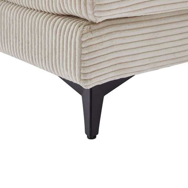 English Elm Deep Seat Sectional Sofa - Modern Corduroy Comfort With Ottomans For Living Spaces & Offices W2120S00002-GIGA