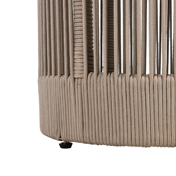 English Elm Christopher Knight Home® - Outdoor Rope Chaise Lounge Set with Adjustable Backrests, All-Weather Acacia Frame and Quick-Dry Cushions Beige N770S995B96B33B