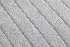 English Elm Light Hoople Channel Tufted Swivel Chair with Curved Back 360° Rotation Stylish Accent Seating Light Gray 45 L x 43 W x 26 H B2741P400833