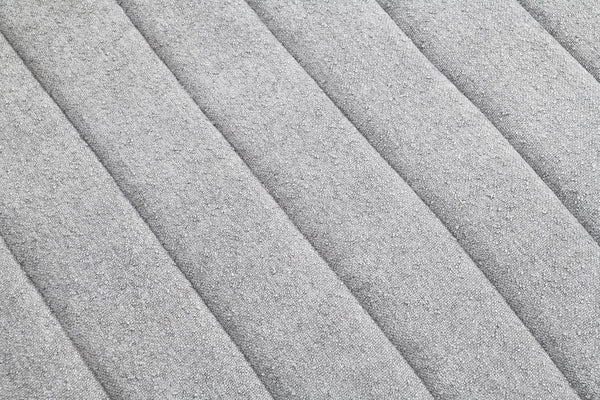 English Elm Light Hoople Channel Tufted Swivel Chair with Curved Back 360° Rotation Stylish Accent Seating Light Gray 45 L x 43 W x 26 H B2741P400833