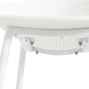 English Elm Gable Outdoor Barstools Set of 2 Iron Framed Resin Mesh Patio Counter Seating N775P176689W