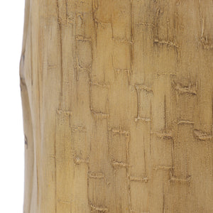 English Elm Christopher Knight Home® - Outdoor 14.25inch MGO Side Table Hand-Painted Faux Wood Stump Light Brown, Durable 220lb Capacity N772P195841B