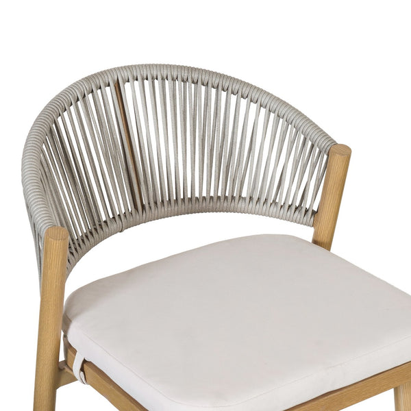 English Elm Christopher Knight Home® - Outdoor 26" Aluminum Frame Counter Stools Set Of 2 With Scallop Backrest & Cushions For Patios N772P245123W