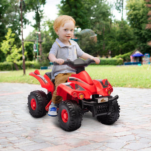 English Elm Qaba 6v Battery Powered Kids Atv Ride on Four Wheeler with Music Ages 2 to 6 W2225P249803