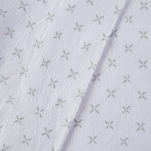 JLA Home Beautyrest - 4 Piece Sheet Set Oversized Cotton Flannel Bedding – Brushed Plush Warmth, OEKO-TEX Certified, Deep Fit Grey Petals BR20-1862