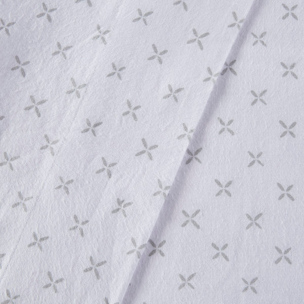 JLA Home Beautyrest - 4 Piece Sheet Set Oversized Cotton Flannel Bedding – Brushed Plush Warmth, OEKO-TEX Certified, Deep Fit Grey Petals BR20-1862