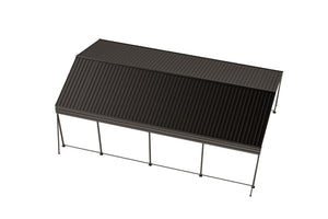 English Elm Metal Carport 12x20 Galvanized Steel Canopy Heavy Duty Outdoor Garage Shelter Kit W1598S00018