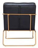 Dallas Accent Chair Vintage Black 109521 Zuo Modern