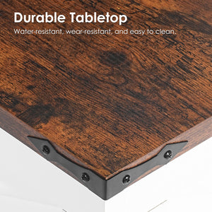 English Elm Lift-Top Coffee Table with Charging Station, Hidden Storage, Durable E1 Particleboard, Vintage White 39.97" W2896P215180