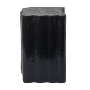 English Elm Christopher Knight Home® - 2-in-1 Irregular MGO End Table with Split-Join Design, Durable Fiberglass Blend, Stylish Indoor Outdoor Accent Black N770P284171B
