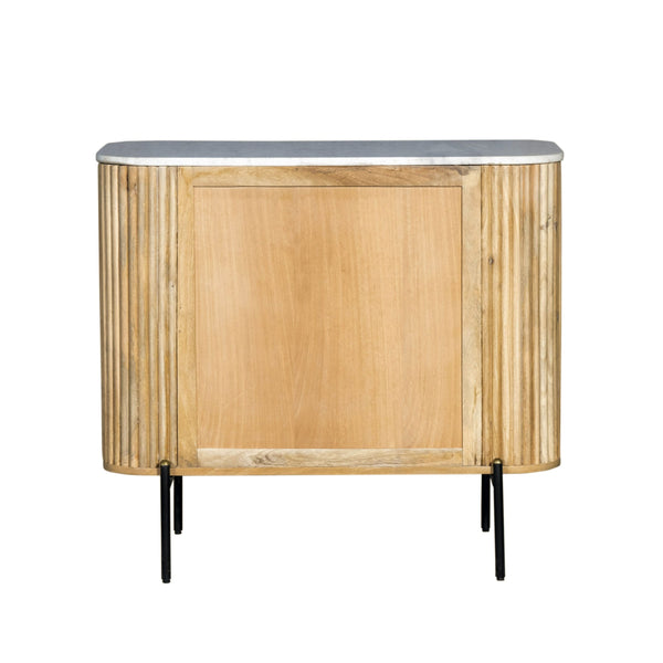 VIG Furniture Modrest - Cambridge White Marble & Mango 3 Drawer Dresser VGED-RID108312