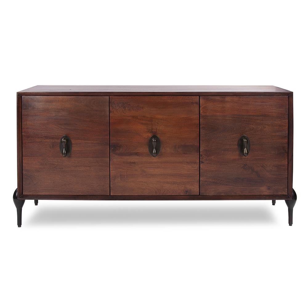 Howard Elliott Westchester Sideboard: Elegant Mango Wood Design With Soft Close Doors & Removable Shelves For Style Brown Mango Wood & Iron 27008-howard-elliott