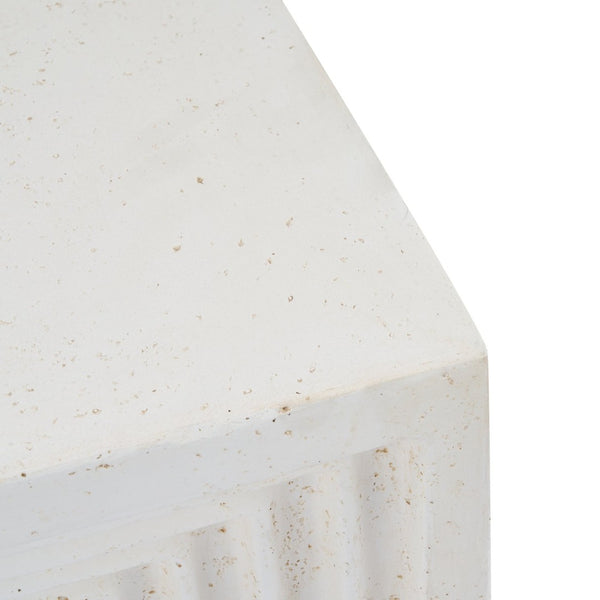 English Elm Mgo Tree Stump Side Table Lightweight Concrete Gray Wood Grain Finish Outdoor Indoor N776P372346W