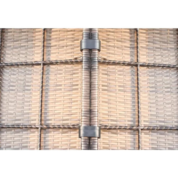 English Elm 5-Person All-Weather Wicker Sectional Seating Group with Cushions, 7-Piece Patio Set, Gray Comfort B120S00012