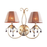 OLIVISSA COLLECTION 2-LIGHT WALL SCONCE in A BRONZED SILVER FINISH 2701/2 Elk Lighting