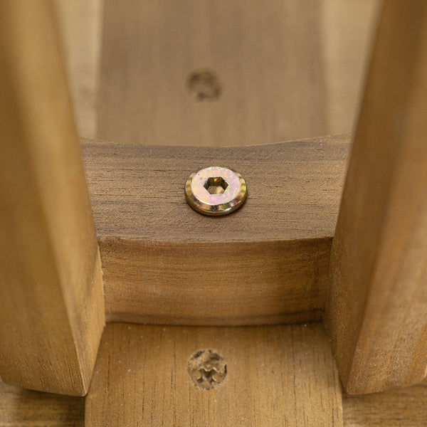 English Elm Christopher Knight Home® - Outdoor 3-Piece Acacia Wood Dining Set With Cushions, Modern Coastal Style For Small Spaces N773P210139G2_N773P191382T