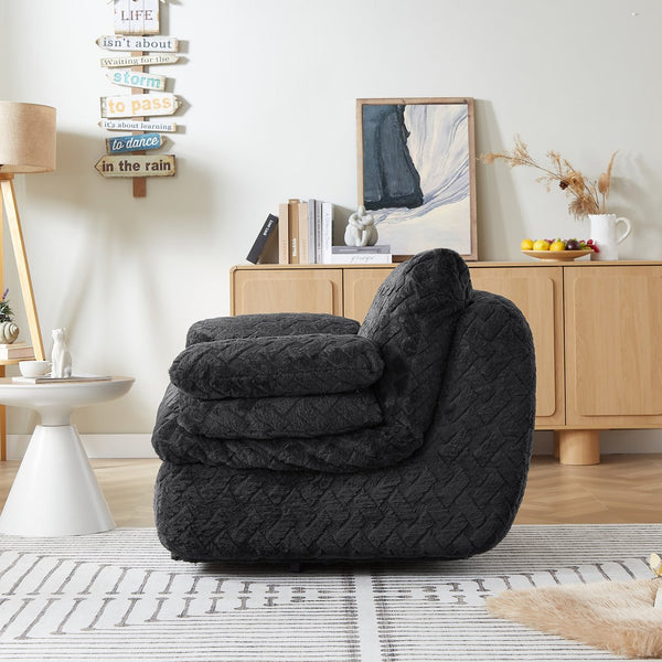 English Elm Liyasi Full Compression Swivel Lounge Chair – Ergonomic, Stylish Comfort For Relaxation & Napping W820P312317