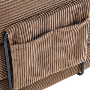 English Elm United We Win Convertible Sofa Bed With Memory Foam, Cloud Corduroy Upholstery For Cozy Spaces W1568S00253-GIGA