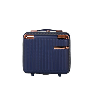 English Elm 4-piece Abs Hard Shell Luggage Set with Spinner Wheels Built-in Lock Lightweight Travel Blue T3292P291285