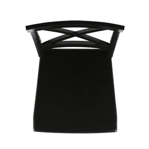 English Elm Christopher Knight Home® - Roshan Farmhouse Acacia Wood Dining Chairs, Set Of 2 - Rustic Black, Durable Comfort For Every Meal 62888.00BLK