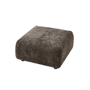 English Elm Plush Square Ottoman with High-density Padding for Living Room Seating and Footrest Use N767P399472R