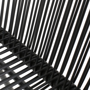 English Elm Christopher Knight Home® - NUSA Faux Wicker 3-Piece Outdoor Patio Chat Set with Rustproof Iron Frame, Curved Club Chairs & Loveseat Black NUSA3PCSETBLK