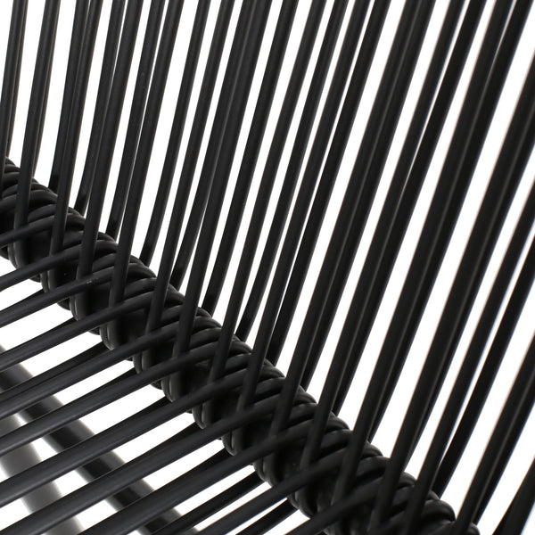 English Elm Christopher Knight Home® - NUSA Faux Wicker 3-Piece Outdoor Patio Chat Set with Rustproof Iron Frame, Curved Club Chairs & Loveseat Black NUSA3PCSETBLK