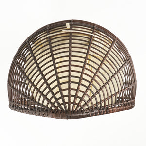 English Elm Christopher Knight Home® - CUTTER Teardrop Wicker Patio Chair with Water‑Resistant Beige Cushion, Metal Resin Frame, Plush Comfort 55787.00MBRN