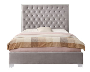 English Elm Wallace & Bay - Wallace & Bay  Artet Gray King Upholstered Bed