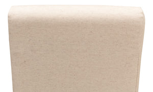 Sarreid Draped Side Chair Set Of 2 - Elegant Sailcloth Fabric Chairs For A Stylish And Cozy Home Decor Beige  27174