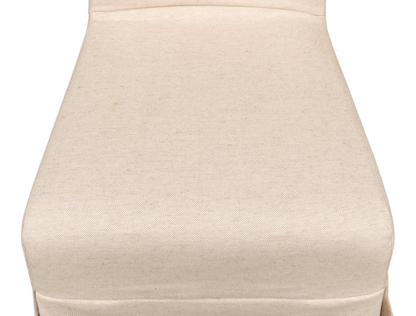 Sarreid Draped Side Chair Set Of 2 - Elegant Sailcloth Fabric Chairs For A Stylish And Cozy Home Decor Beige  27174