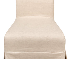 Sarreid Draped Side Chair Set Of 2 - Elegant Sailcloth Fabric Chairs For A Stylish And Cozy Home Decor Beige  27174