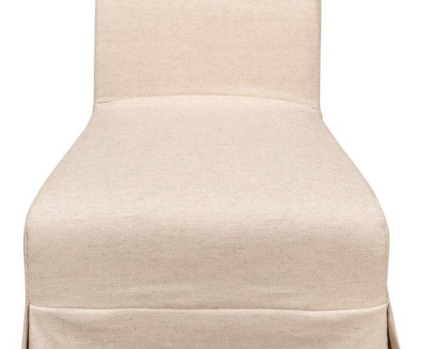 Sarreid Draped Side Chair Set Of 2 - Elegant Sailcloth Fabric Chairs For A Stylish And Cozy Home Decor Beige  27174