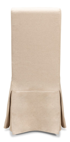 Sarreid Draped Side Chair Set Of 2 - Elegant Sailcloth Fabric Chairs For A Stylish And Cozy Home Decor Beige  27174