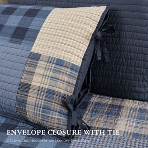 English Elm 5-piece Cotton Daybed Cover Set with Printed Coverlet Three Shams and Tailored Bedskirt B035P463259