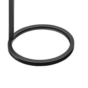 English Elm Cerro Antique Bronze Round Metal Accent Table with White Marble Top — Modern Geometric, No Assembly Required B050P364434