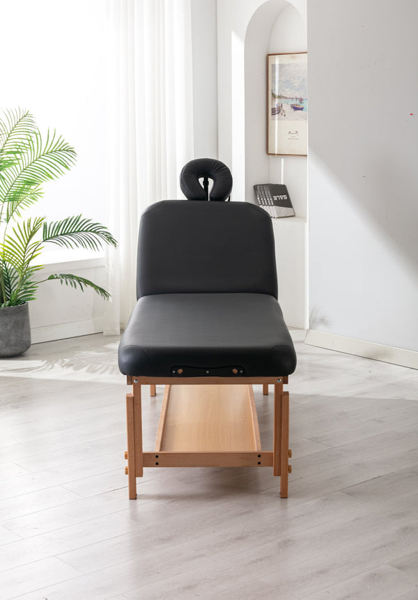 English Elm HENGMIGN Professional PU Spa Massage Table, Waterproof Portable Treatment Bed with Adjustable Height W21236007