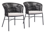 Freycinet Dining Chair - Set of 2 Black 703987 Zuo Modern