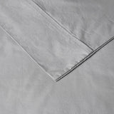 Madison Park Peached Percale Casual 200 Thread Count Relaxed Cotton Percale Sheet Set MP20-5389 Grey