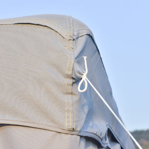 English Elm Outsunny 9.6' X 9.6' Stylish Patio Gazebo With 2-Tier Roof, Netting & Uv-Resistant Canopy For Outdoor Use W2225P174209-GIGA