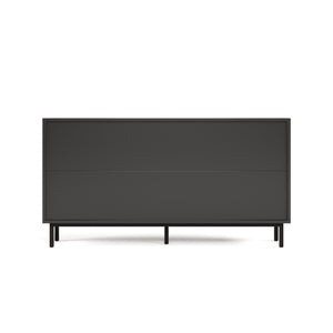 English Elm 60.3 Decorative Cabinet with Stained Glass Doors, Black Metal Frame Buffet for Entry Living Dining W2263P373331