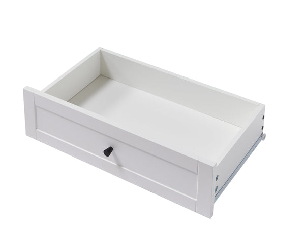 English Elm 68"high multifunctional sideboard with tempered glass accents, large-capacity storage, anti-dump safety and sleek modern design for living room, office, bedroom White W1162P205097