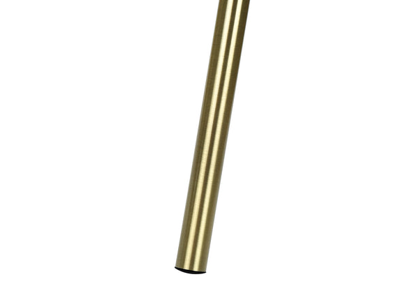 English Elm Lighting, Contemporary Tripod Floor Lamp With Brass Finish & Ivory Drum Shade For Modern Decor B2710P221296