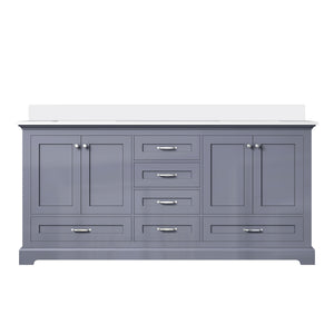 English Elm Dark Grey Double Bath Vanity 72 in W x 22 in D with Cultured Marble Top, Solid Wood, Soft-Close Storage Designed for Durability and Easy Installation B2731P258393