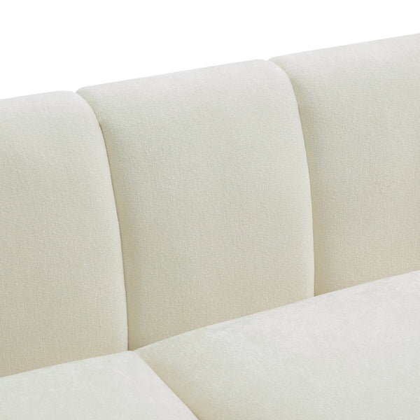 English Elm Modern Chenille Loveseat with Pocket Spring Support for Apartment Living Rooms N763S000070A