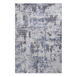 English Elm Payas Collection 6X9 Grey Denim Abstract Area Rug - Modern, Soft, Stain-Resistant For Every Home B189P183553-GIGA