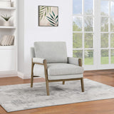 OSP Home Furnishings Faber Wood Frame Armchair Smoke